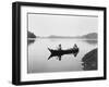 Canoeing on Clayquot Sound-Edward Sheriff Curtis-Framed Premium Giclee Print