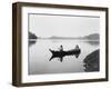 Canoeing on Clayquot Sound-Edward Sheriff Curtis-Framed Premium Giclee Print