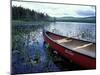 Canoeing on Lake Tarleton, White Mountain National Forest, New Hampshire, USA-Jerry & Marcy Monkman-Mounted Premium Photographic Print