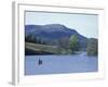 Canoeing on Little Long Pond, Parkman Mountain Spring, Maine, USA-Jerry & Marcy Monkman-Framed Photographic Print