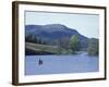 Canoeing on Little Long Pond, Parkman Mountain Spring, Maine, USA-Jerry & Marcy Monkman-Framed Photographic Print