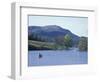 Canoeing on Little Long Pond, Parkman Mountain Spring, Maine, USA-Jerry & Marcy Monkman-Framed Photographic Print