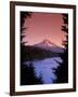 Canoeing on Lost Lake in the Mt Hood National Forest, Oregon, USA-Janis Miglavs-Framed Photographic Print