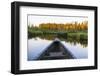 Canoeing on the Cold Stream in the Northern Forests of Maine, Usa-Jerry & Marcy Monkman-Framed Photographic Print