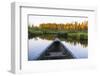 Canoeing on the Cold Stream in the Northern Forests of Maine, Usa-Jerry & Marcy Monkman-Framed Photographic Print