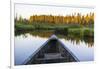 Canoeing on the Cold Stream in the Northern Forests of Maine, Usa-Jerry & Marcy Monkman-Framed Photographic Print