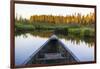 Canoeing on the Cold Stream in the Northern Forests of Maine, Usa-Jerry & Marcy Monkman-Framed Photographic Print