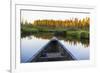 Canoeing on the Cold Stream in the Northern Forests of Maine, Usa-Jerry & Marcy Monkman-Framed Photographic Print