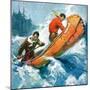 "Canoeing Through Rapids,"March 1, 1930-Frank Schoonover-Mounted Giclee Print