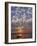 Canoeing under a Mackerel Sky at Dawn on the Zambezi River, Zambia-John Warburton-lee-Framed Photographic Print