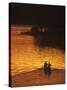 Canoers on Lake Metigoshe at Sunset, North Dakota, USA-Chuck Haney-Stretched Canvas