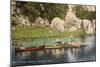 Canoes at Camp Steward, Kerrville, Texas-null-Mounted Art Print
