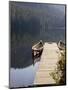 Canoes at Dock for Tours, Harriet Hunt Lake, Ketchikan, Alaska, USA-Savanah Stewart-Mounted Photographic Print