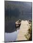 Canoes at Dock for Tours, Harriet Hunt Lake, Ketchikan, Alaska, USA-Savanah Stewart-Mounted Photographic Print