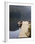 Canoes at Dock for Tours, Harriet Hunt Lake, Ketchikan, Alaska, USA-Savanah Stewart-Framed Photographic Print