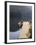 Canoes at Dock for Tours, Harriet Hunt Lake, Ketchikan, Alaska, USA-Savanah Stewart-Framed Photographic Print