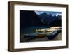 Canoes at Moraine Lake in Banff-W. Perry Conway-Framed Photographic Print