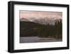 Canoes by the lakes and mountains of the Canadian Rockies, Alberta, Canada, North America-JIA JIAHE-Framed Photographic Print