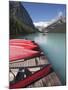 Canoes for Hire on Lake Louise, Banff National Park, UNESCO World Heritage Site, Alberta, Rocky Mou-Martin Child-Mounted Photographic Print