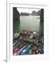 Canoes, Halong Bay, Cat Ba National Park, Northern Vietnam, Southeast Asia-Christian Kober-Framed Photographic Print