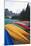 Canoes on a Dock, Moraine Lake, Canada-George Oze-Mounted Photographic Print