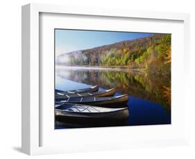 Canoes on a Rural Lake-Darrell Gulin-Framed Photographic Print