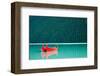 Canoes on Lake Louise Banff AB-null-Framed Art Print