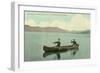 Canoing on Lake George, New York State-null-Framed Art Print