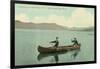 Canoing on Lake George, New York State-null-Framed Art Print