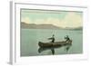 Canoing on Lake George, New York State-null-Framed Art Print