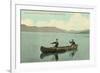 Canoing on Lake George, New York State-null-Framed Art Print