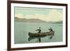 Canoing on Lake George, New York State-null-Framed Art Print