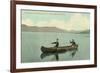 Canoing on Lake George, New York State-null-Framed Art Print