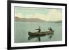 Canoing on Lake George, New York State-null-Framed Art Print