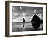 Canon Beach Reflections-Monte Nagler-Framed Photographic Print