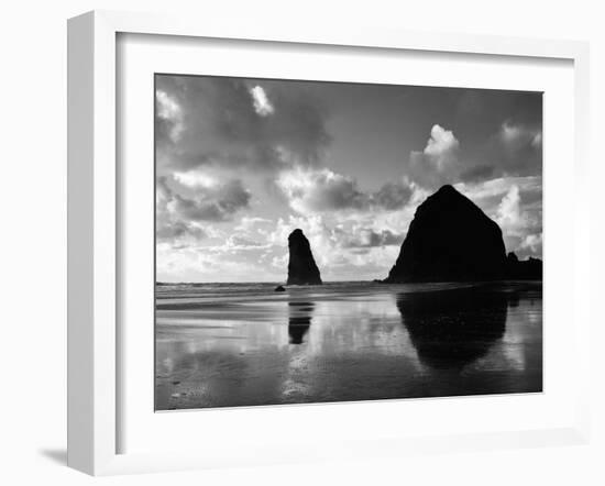 Canon Beach Reflections-Monte Nagler-Framed Photographic Print