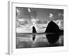 Canon Beach Reflections-Monte Nagler-Framed Photographic Print