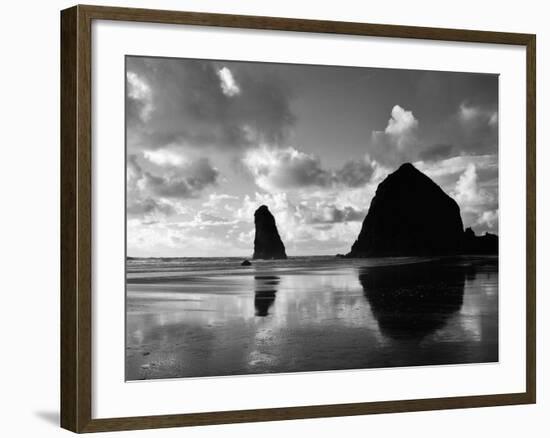 Canon Beach Reflections-Monte Nagler-Framed Photographic Print