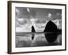 Canon Beach Reflections-Monte Nagler-Framed Photographic Print