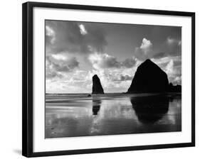 Canon Beach Reflections-Monte Nagler-Framed Photographic Print