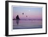 Canon Beach Sunset-Donald Paulson-Framed Giclee Print