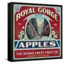 Canon City, Colorado - Royal Gorge Apple Label-Lantern Press-Framed Stretched Canvas