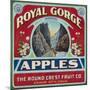 Canon City, Colorado - Royal Gorge Apple Label-Lantern Press-Mounted Art Print