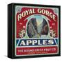 Canon City, Colorado - Royal Gorge Apple Label-Lantern Press-Framed Stretched Canvas