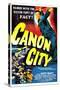 CANON CITY, US poster, Scott Brady, 1948-null-Stretched Canvas