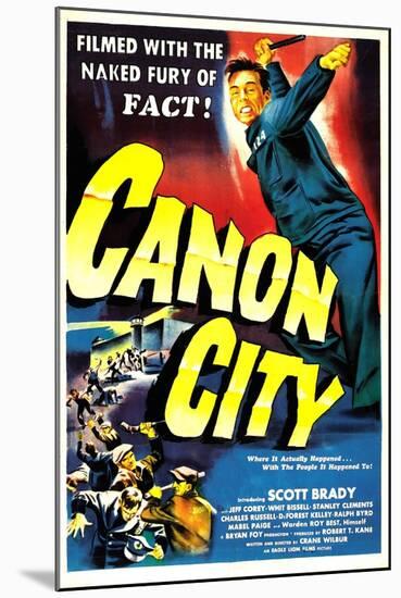 CANON CITY, US poster, Scott Brady, 1948-null-Mounted Art Print