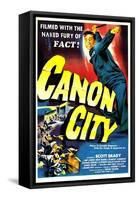 CANON CITY, US poster, Scott Brady, 1948-null-Framed Stretched Canvas
