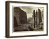 Cañon De Chelle, Walls of the Grand Cañon, About 1200 Feet in Height, 1873-Timothy O'Sullivan-Framed Photographic Print