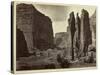 Cañon De Chelle, Walls of the Grand Cañon, About 1200 Feet in Height, 1873-Timothy O'Sullivan-Stretched Canvas