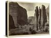 Cañon De Chelle, Walls of the Grand Cañon, About 1200 Feet in Height, 1873-Timothy O'Sullivan-Stretched Canvas